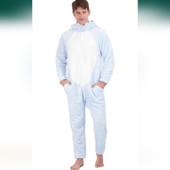 BUNDLE & SAVE • #136 • Abominable Snowman Yeti Onesie • Adult Medium - Picture 1 of 11